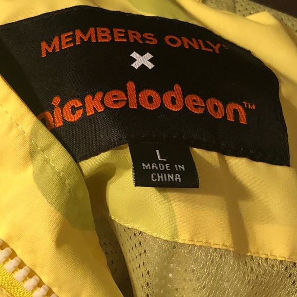 Nickelodeon Sponge Bob Windbreaker Members Only - Picture 7 of 7